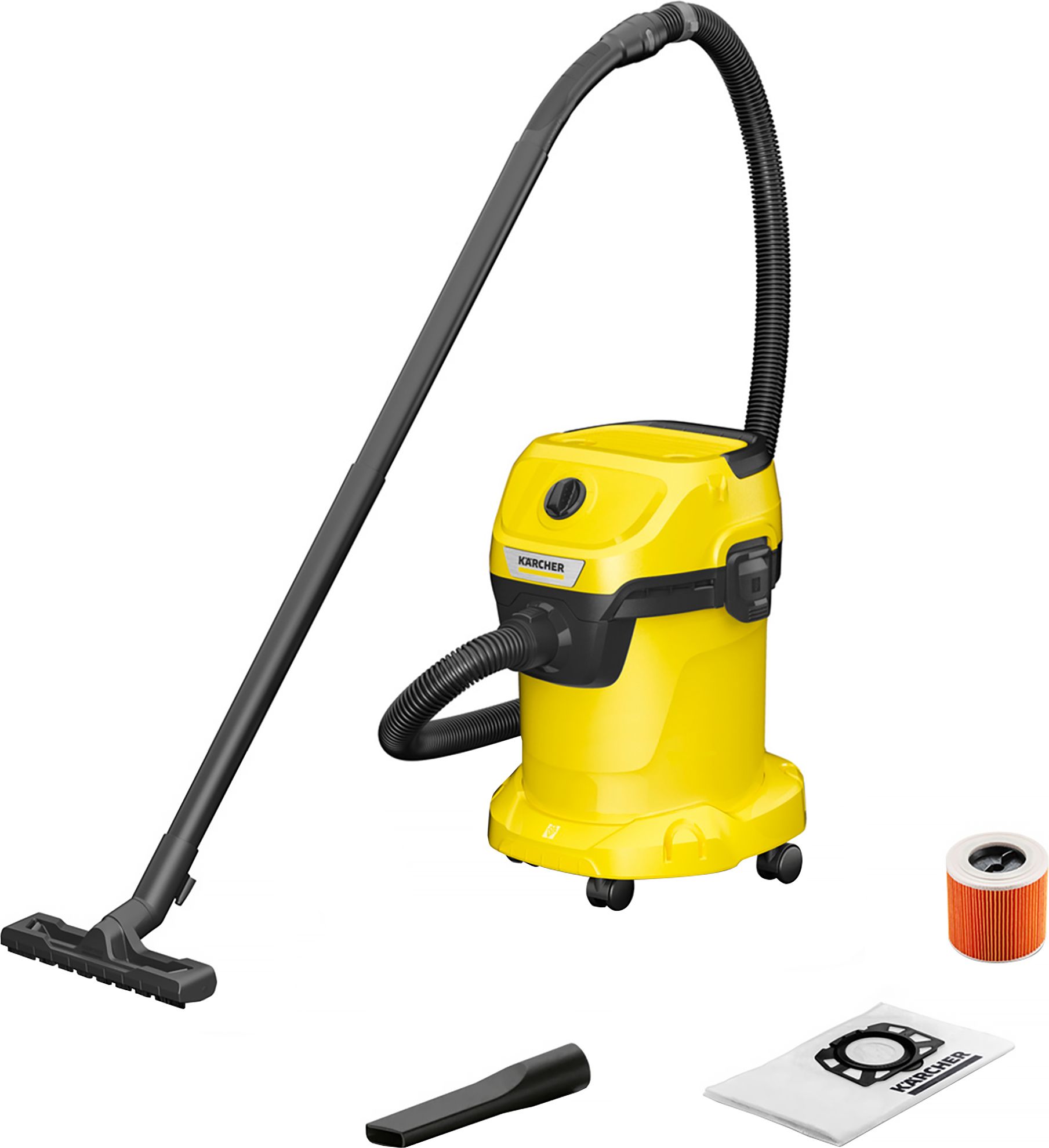 Kärcher WD 3 Wet and Dry Vacuum Cleaner - 17L - Yellow